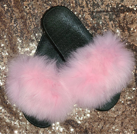 Cotton candy slippers